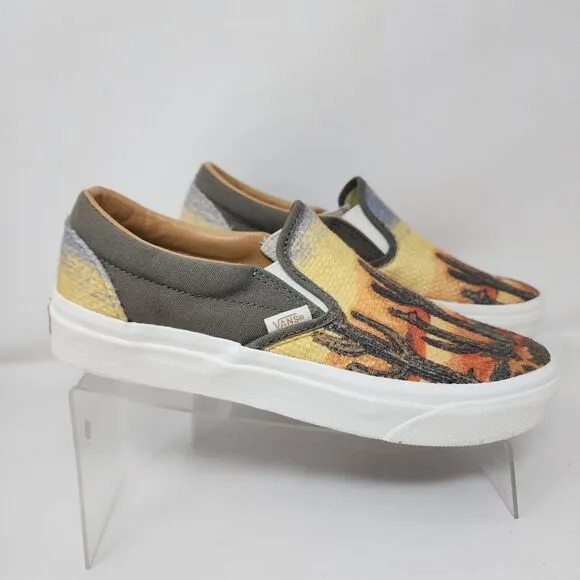 Vans Skateboarding Shoes Mens 6.5 Multicolor Tapestry Cactus Western Sneakers