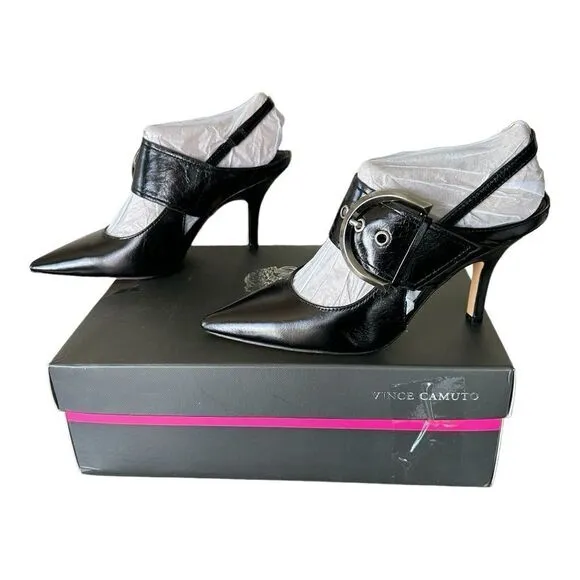 Vince Camuto Realbey Slingback Pump Black Women’s Size 5.5