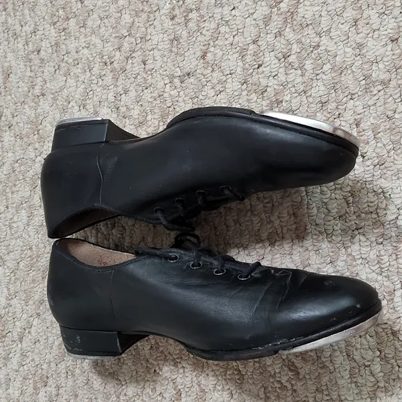 🕸Vintage Bloch Techno Tap Black Leather 11 Shoes