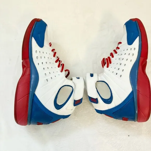 Vintage Nike Air Total‎ Package Basketball Shoes Men's Sz 8 Red White Blue