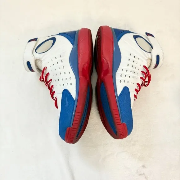 Vintage Nike Air Total‎ Package Basketball Shoes Men's Sz 8 Red White Blue