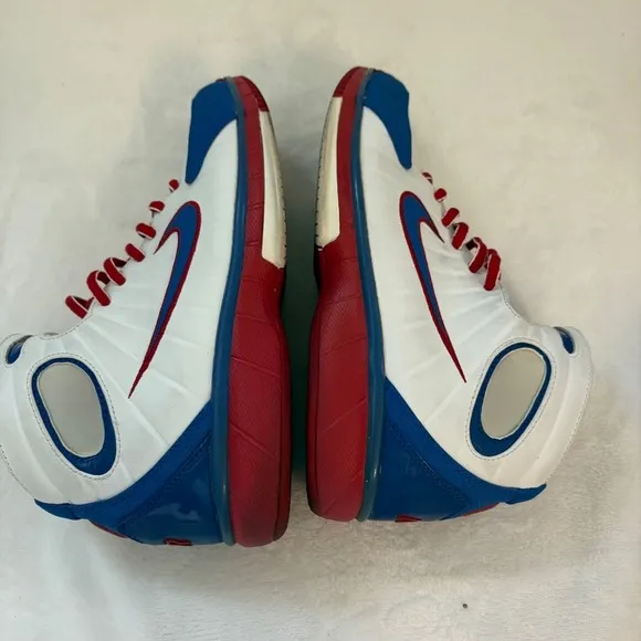 Vintage Nike Air Total‎ Package Basketball Shoes Men's Sz 8 Red White Blue
