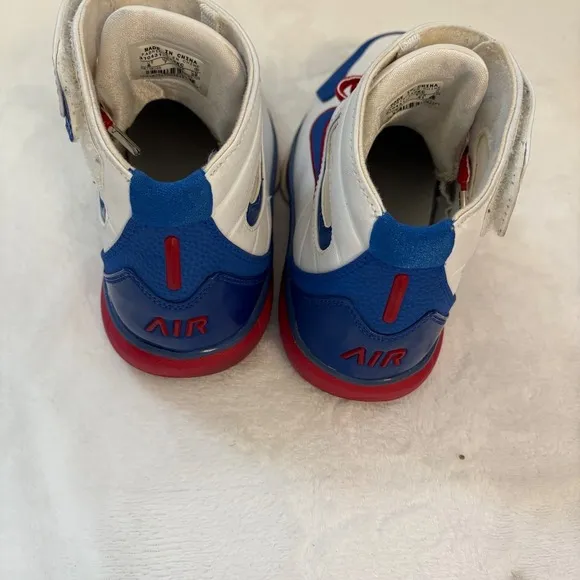 Vintage Nike Air Total‎ Package Basketball Shoes Men's Sz 8 Red White Blue