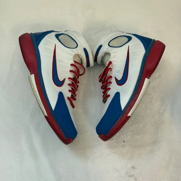 Vintage Nike Air Total‎ Package Basketball Shoes Men's Sz 8 Red White Blue