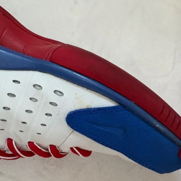 Vintage Nike Air Total‎ Package Basketball Shoes Men's Sz 8 Red White Blue