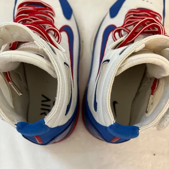 Vintage Nike Air Total‎ Package Basketball Shoes Men's Sz 8 Red White Blue