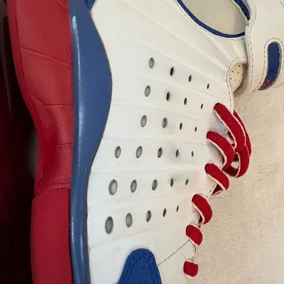 Vintage Nike Air Total‎ Package Basketball Shoes Men's Sz 8 Red White Blue