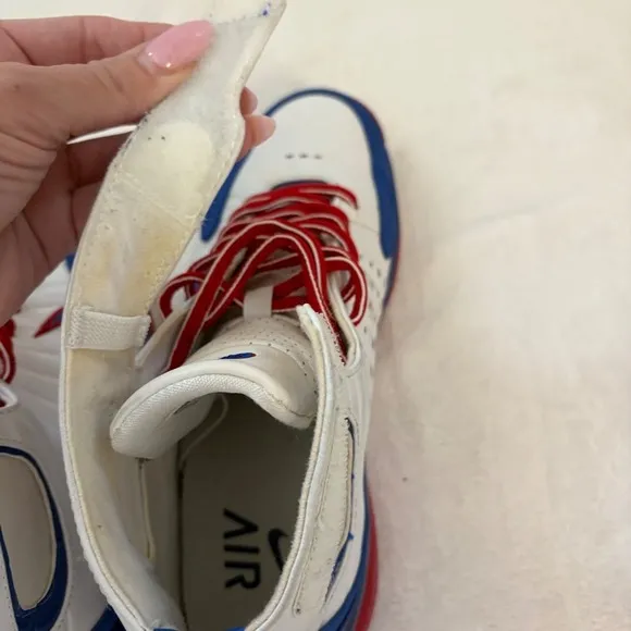 Vintage Nike Air Total‎ Package Basketball Shoes Men's Sz 8 Red White Blue