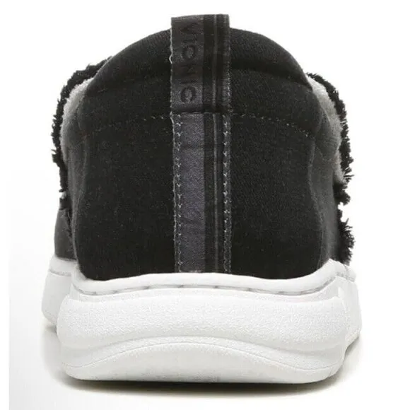 Vionic Beach Seaview Casual Mens 8 Slip Black Sneakers Arch Support‎ New