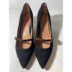 Vionic Black Women's Shoes with Brown Strap