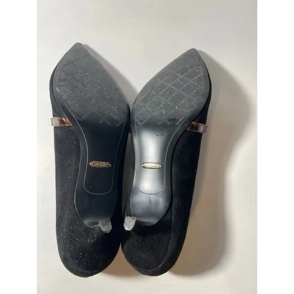 Vionic Black Women's Shoes with Brown Strap