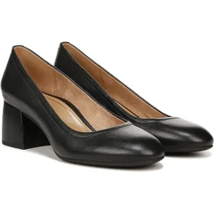 Vionic Women's Black Nappa Leather Carmel Heels Pumps Shoes Size 8.5 NWOT