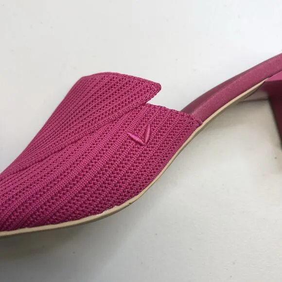 Vivaia Jade Square Toe Wide Band Heeled Sandal Pitaya Pink Women's Size 40
