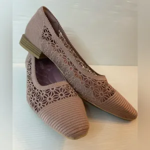 Vivaia Small Square-Toe Mesh Heels (Maelyn) Size EU 39.5 US 8.5