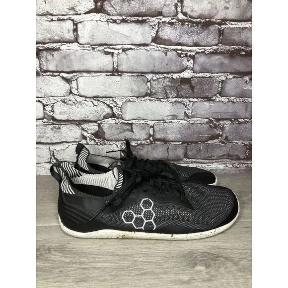 Vivobarefoot Primus Trail Firm Ground Black Mesh Running Shoes Men Sz 47EU/13.5M
