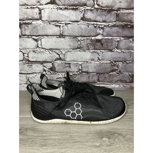 Vivobarefoot Primus Trail Firm Ground Black Mesh Running Shoes Men Sz 47EU/13.5M