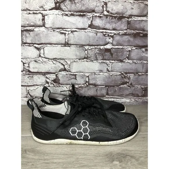 Vivobarefoot Primus Trail Firm Ground Black Mesh Running Shoes Men Sz 47EU/13.5M