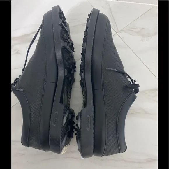 Vtage Adidas Golf Z-TraXion Black Leather golf Shoes Size 8.5