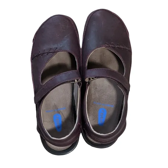 Wolky Women's Strap Cloggy leather mule size 40/9