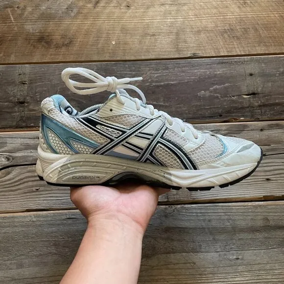 Women Size 12/Sz 10.5 Men Asics Gel Kayano 15 White Light Blue Running Shoes