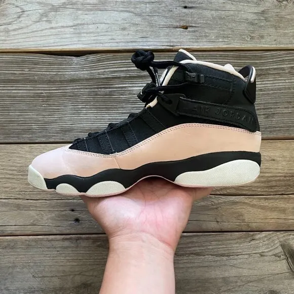 Women Size 8.5 / Size 7 Youth Nike Air Jordan 6 Rings Pink Foam Basketball Shoes