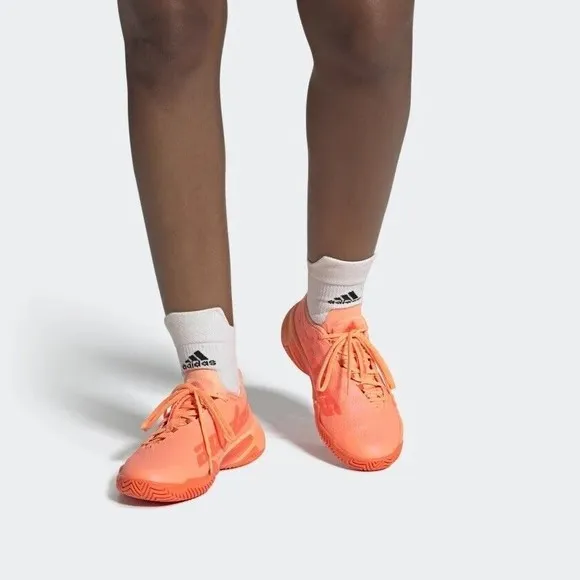 WOMEN'S adidas Barricade Orange Tennis Shoes GW3816