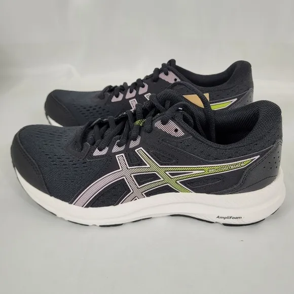 Women's ASICS GEL-Contend® 8 Athletic Shoes Black/Cosmos Size 6.5 New In Box