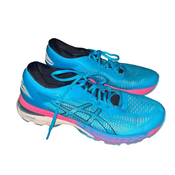 Women's ASICS GEL-Kayano 25 Aquarium/Black Running Shoes size 9.5
