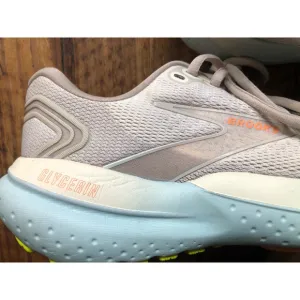 Women's Brooks Glycerin 21 Running Shoes Size 7.5 wide Beige Blue