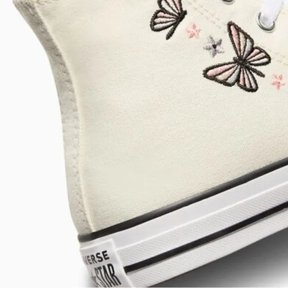 Women’s Converse Chuck Taylor All Star Butterflies Hightop Sneaker Shoes Size 8