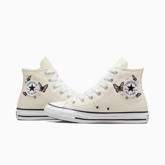 Women’s Converse Chuck Taylor All Star Butterflies Hightop Sneaker Shoes Size 8
