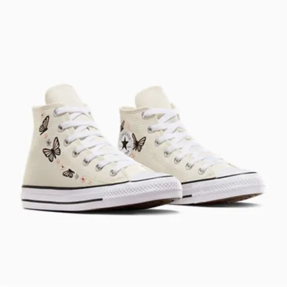 Women’s Converse Chuck Taylor All Star Butterflies Hightop Sneaker Shoes Size 8