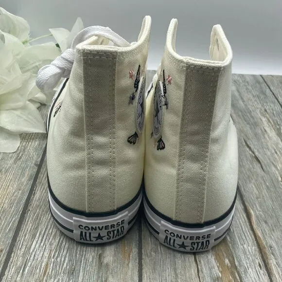 Women’s Converse Chuck Taylor All Star Butterflies Hightop Sneaker Shoes Size 8