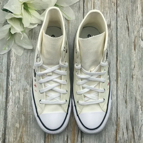 Women’s Converse Chuck Taylor All Star Butterflies Hightop Sneaker Shoes Size 8