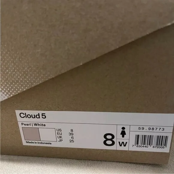 Women’s On Cloud 5 Running Shoes size 8W New in Box