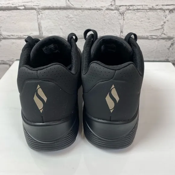 Womens Sketchers Uno Stand On Air Black Sneakers Size 9.5 EUC Black Running Shoe