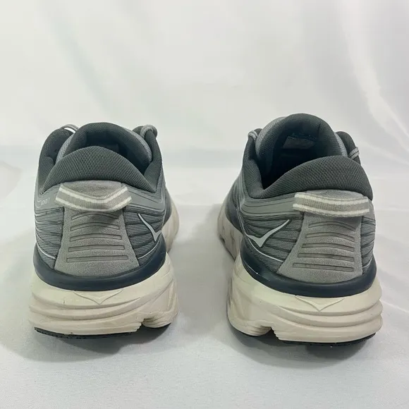 X-Wide HOKA Bondi 7 Running Trainers/Shoes, Men’s 13EE, Gray