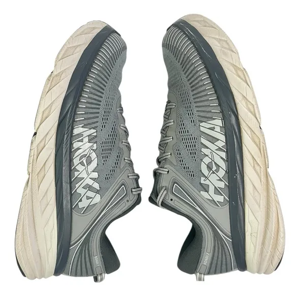X-Wide HOKA Bondi 7 Running Trainers/Shoes, Men’s 13EE, Gray