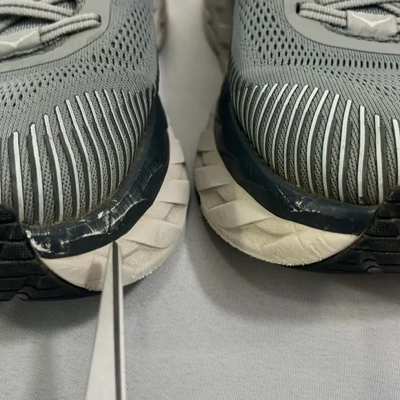 X-Wide HOKA Bondi 7 Running Trainers/Shoes, Men’s 13EE, Gray