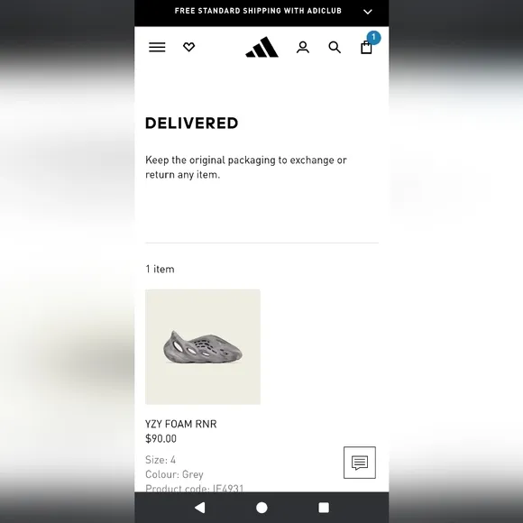 Yeezy Gray Slip-On Foam Runner Shoes