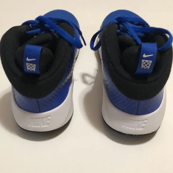 Youth Blue and Black Nike Basketball Shoes