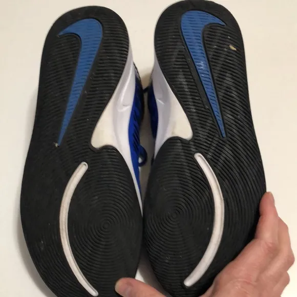 Youth Blue and Black Nike Basketball Shoes