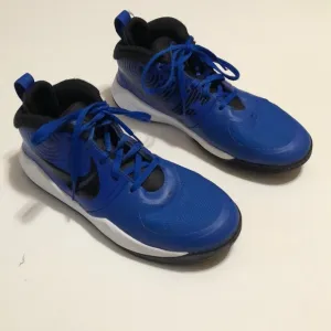 Youth Blue and Black Nike Basketball Shoes