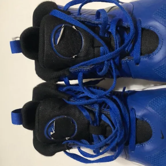 Youth Blue and Black Nike Basketball Shoes